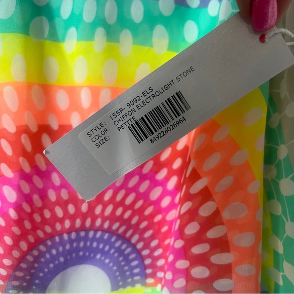 NWT Mara Hoffman faux wrap rainbow midi dress size XS $489 Electrolight Stone - Picture 4 of 7